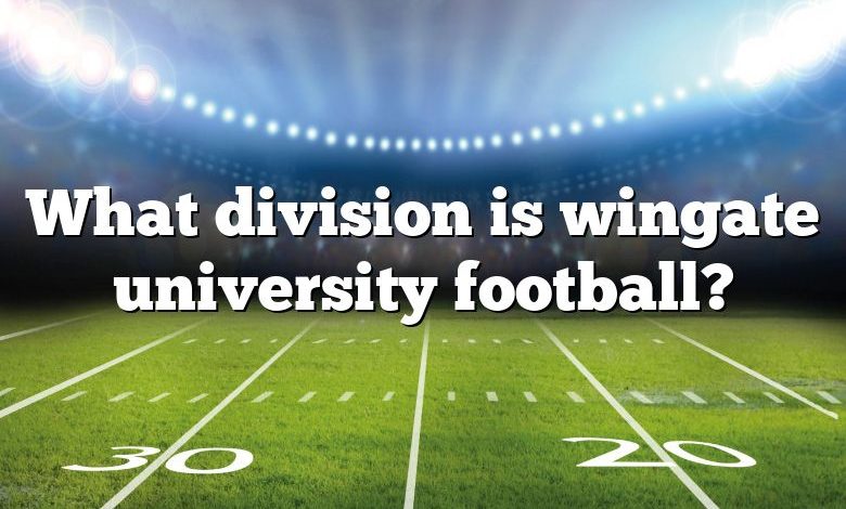 What division is wingate university football?