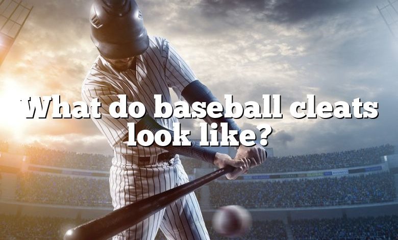 What do baseball cleats look like?