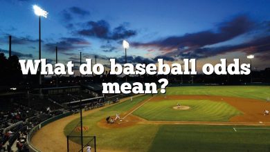 What do baseball odds mean?