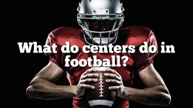 What do centers do in football?