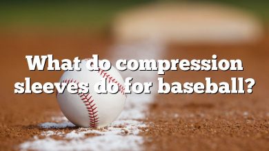 What do compression sleeves do for baseball?