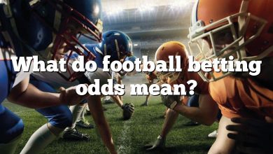 What do football betting odds mean?