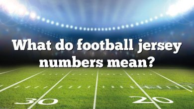 What do football jersey numbers mean?