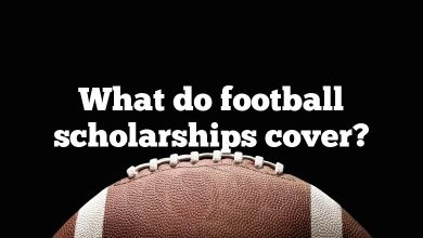 What do football scholarships cover?