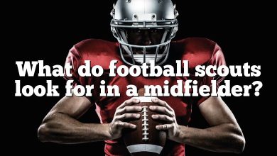 What do football scouts look for in a midfielder?