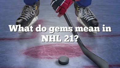 What do gems mean in NHL 21?