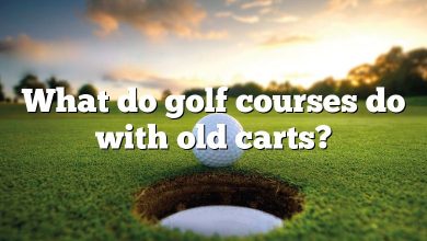 What do golf courses do with old carts?