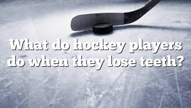 What do hockey players do when they lose teeth?