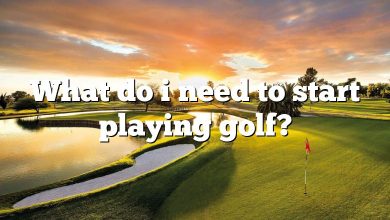 What do i need to start playing golf?