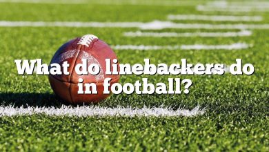 What do linebackers do in football?