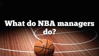 What do NBA managers do?