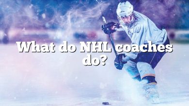 What do NHL coaches do?