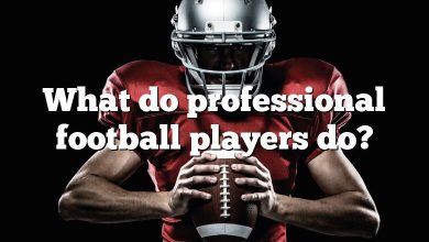 What do professional football players do?