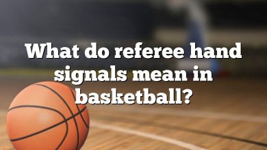 What do referee hand signals mean in basketball?