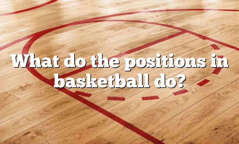 What do the positions in basketball do?