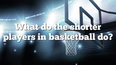 What do the shorter players in basketball do?