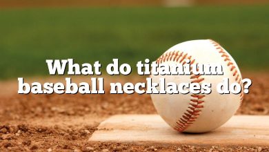 What do titanium baseball necklaces do?