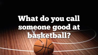 What do you call someone good at basketball?
