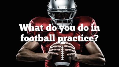 What do you do in football practice?