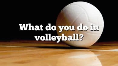 What do you do in volleyball?