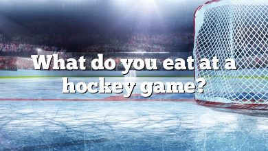 What do you eat at a hockey game?