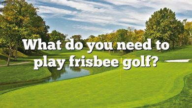 What do you need to play frisbee golf?