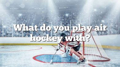 What do you play air hockey with?