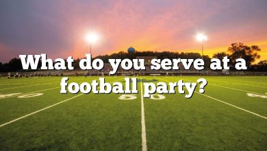 What do you serve at a football party?