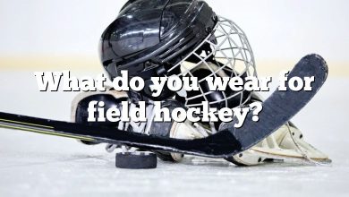 What do you wear for field hockey?