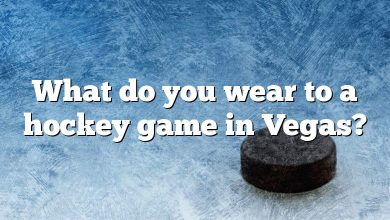 What do you wear to a hockey game in Vegas?