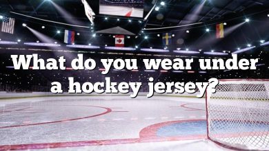What do you wear under a hockey jersey?
