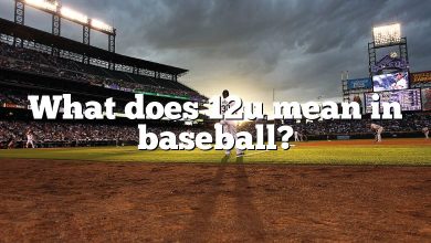 What does 12u mean in baseball?