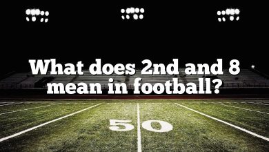 What does 2nd and 8 mean in football?