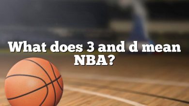 What does 3 and d mean NBA?