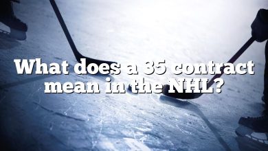 What does a 35 contract mean in the NHL?