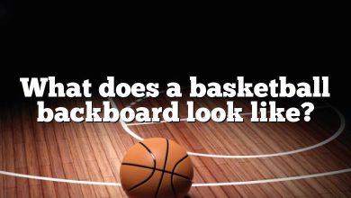What does a basketball backboard look like?