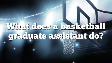 What does a basketball graduate assistant do?