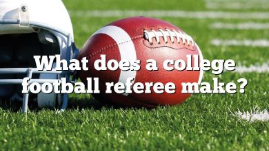 What does a college football referee make?