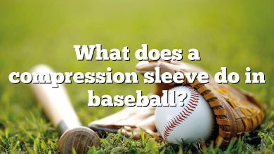 What does a compression sleeve do in baseball?