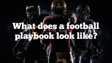 What does a football playbook look like?