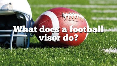 What does a football visor do?