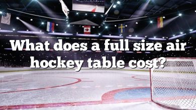 What does a full size air hockey table cost?