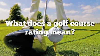 What does a golf course rating mean?