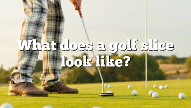 What does a golf slice look like?