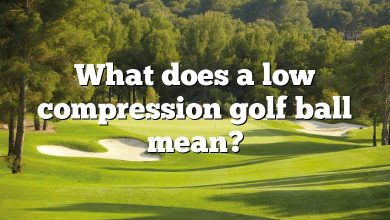 What does a low compression golf ball mean?