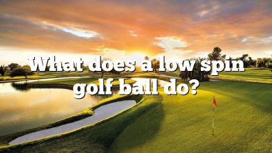 What does a low spin golf ball do?
