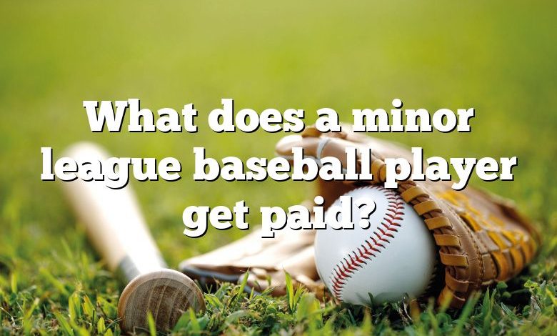 What does a minor league baseball player get paid?