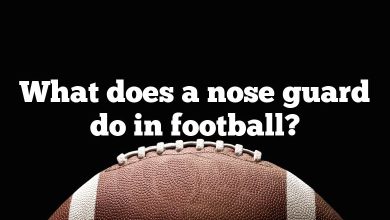 What does a nose guard do in football?