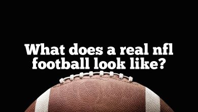 What does a real nfl football look like?