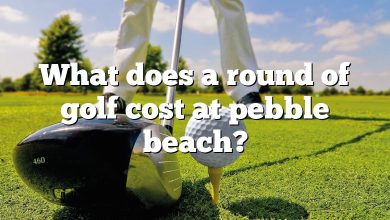 What does a round of golf cost at pebble beach?